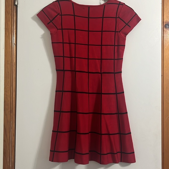 Sequin Hearts Girls Dress size XL color Red and Black short sleeve sweater dress - Picture 3 of 8